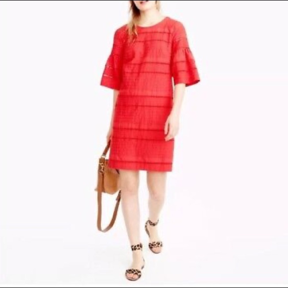 Jcrew Coral Shift Dress. Size 10